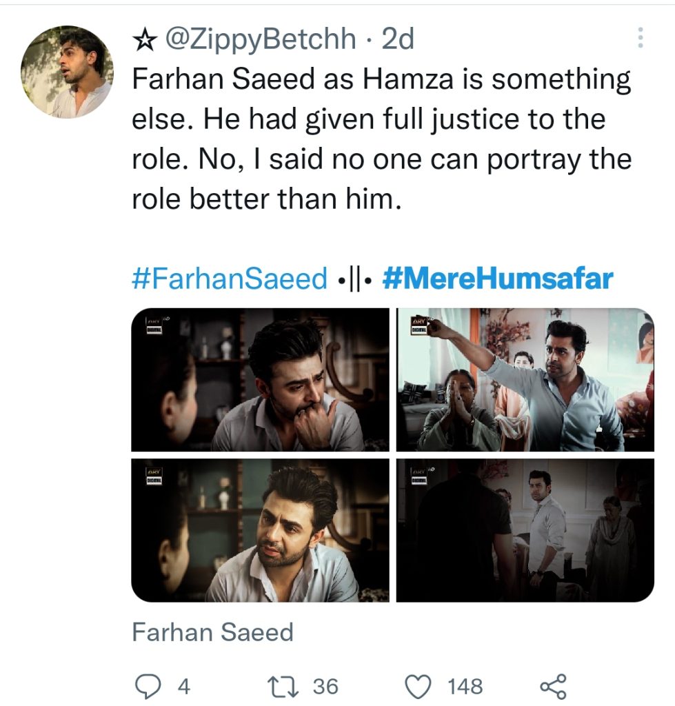 Fans Praise Farhan Saeed In Mere Humsafar Latest Episode