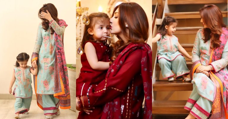 Eid Clicks Of Aisha Khan With Her Daughter