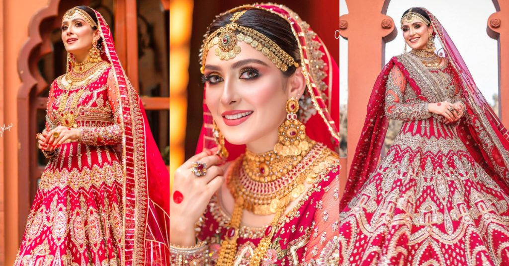 Ayeza Khan Looks Flawless In Her Latest Bridal Shoot