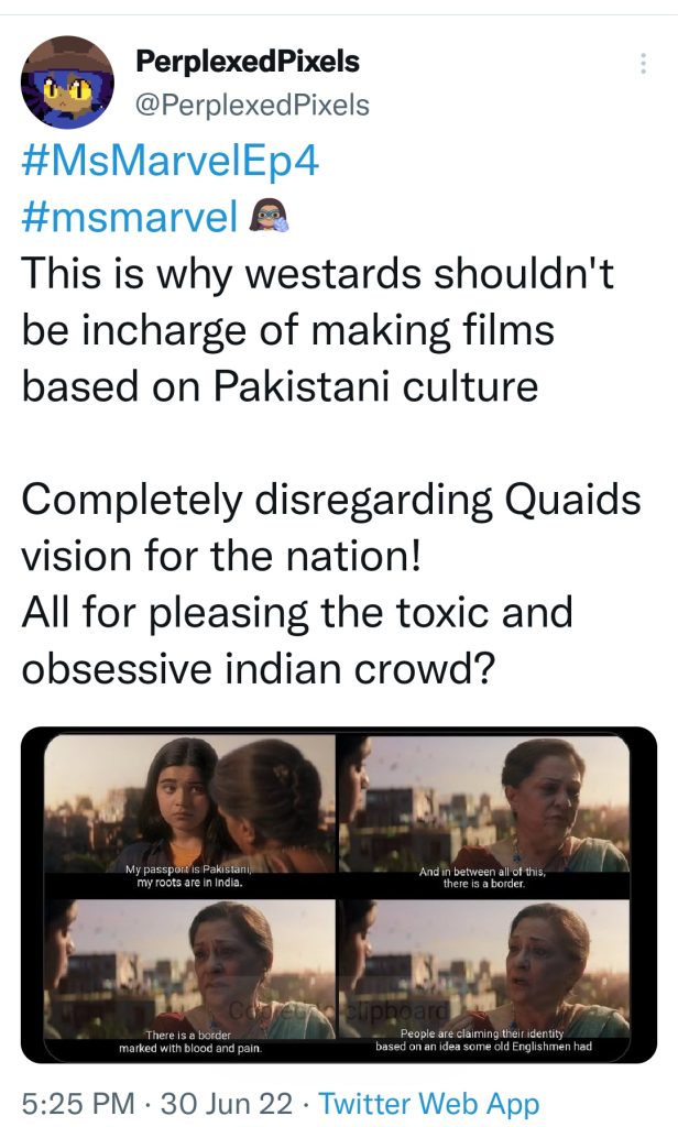 MS Marvel Crticized On Twisting Pakistan India Partition Narrative