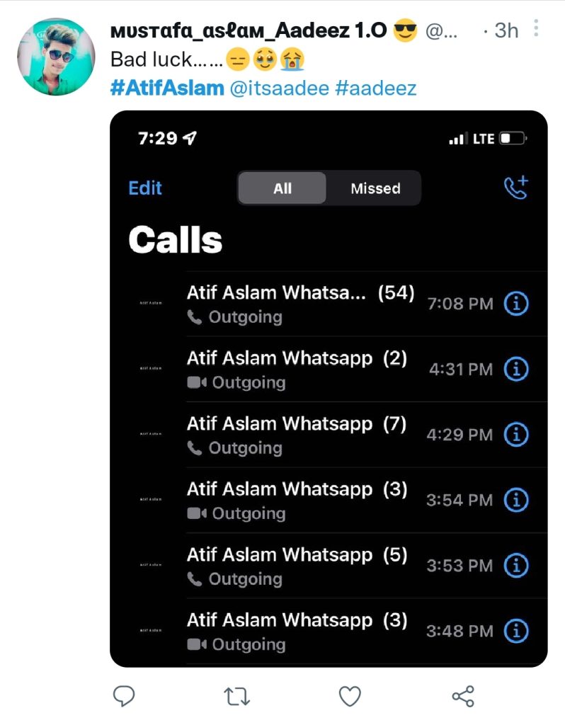 Atif Aslam Wins Fans' Hearts For Doing live Calls on WhatsApp