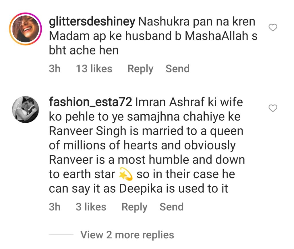 Imran Ashraf's Wife Trolled for Statement on Ranvir Singh