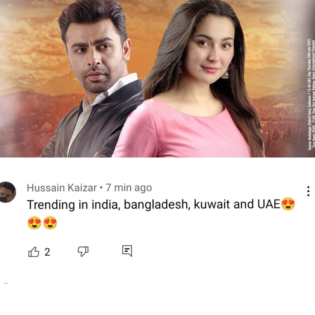 Mere Humsafar Trending In Three Countries