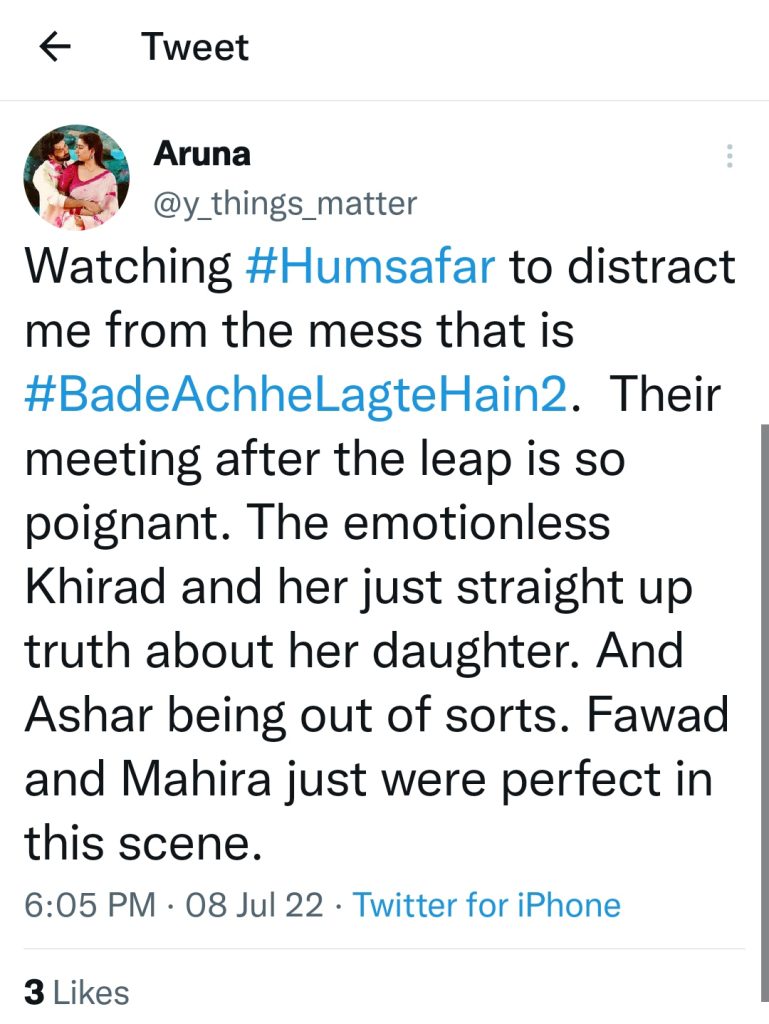 Twitter Draws Strong Comparison Between Humsafar & Mere Humsafar