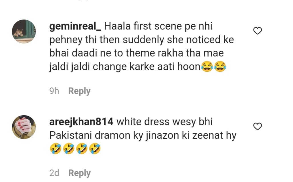 Critcism on Mere Humsafar's Death-Themed White Dresses