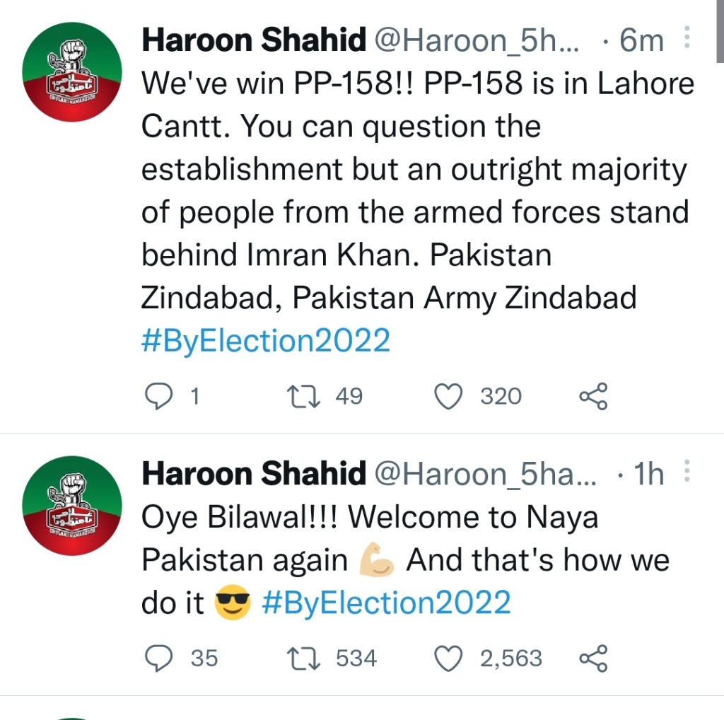 Pakistani Celebrities Reaction On Punjab By-Polls Results