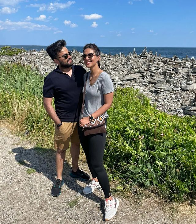 Rabab Hashim New Vacation Pictures with Husband from USA