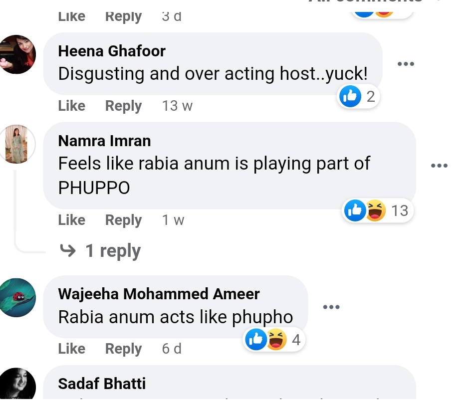 Rabia Anum's Irritating Hosting Style Gets Heavily Criticized