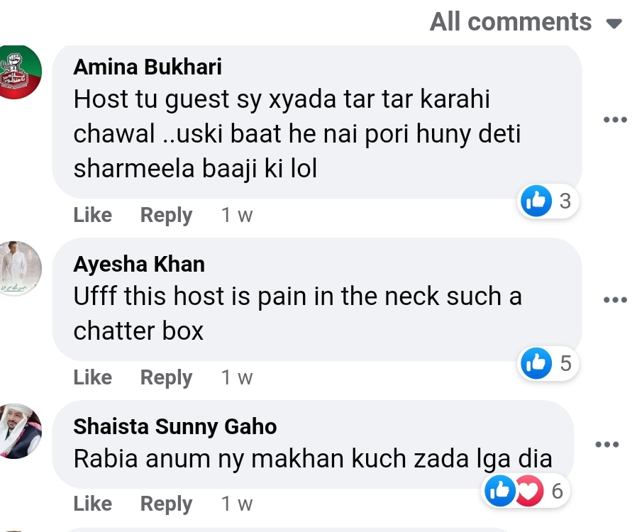 Rabia Anum's Irritating Hosting Style Gets Heavily Criticized