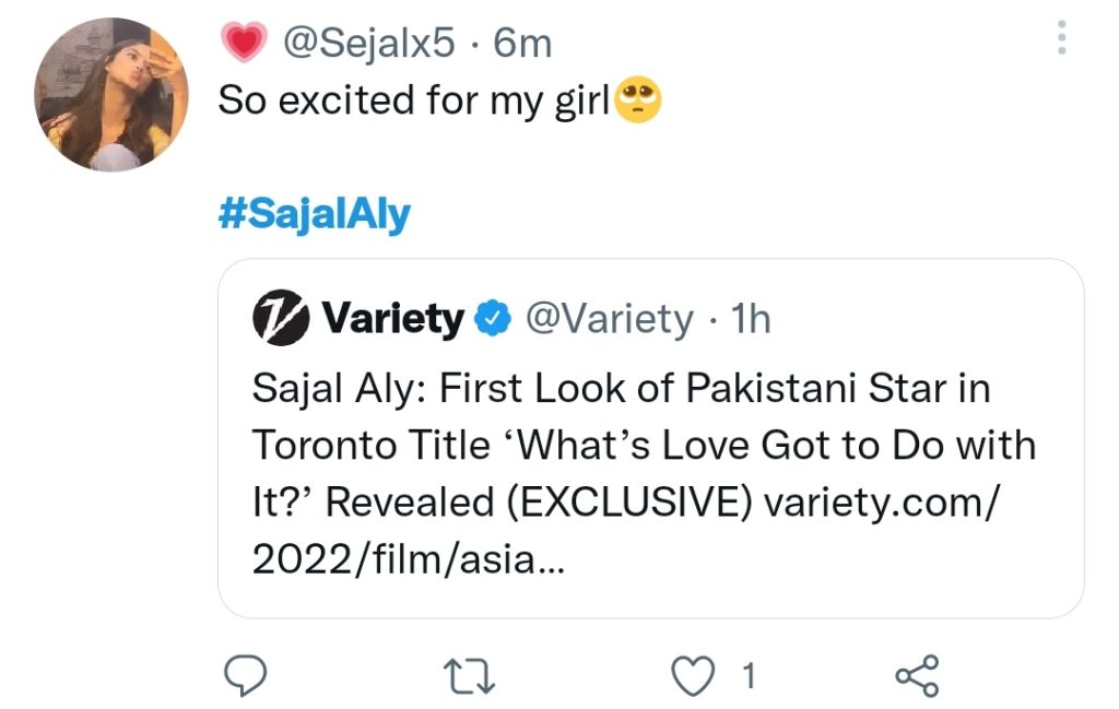 Sajal Aly International Film's First Look Amuses Fans