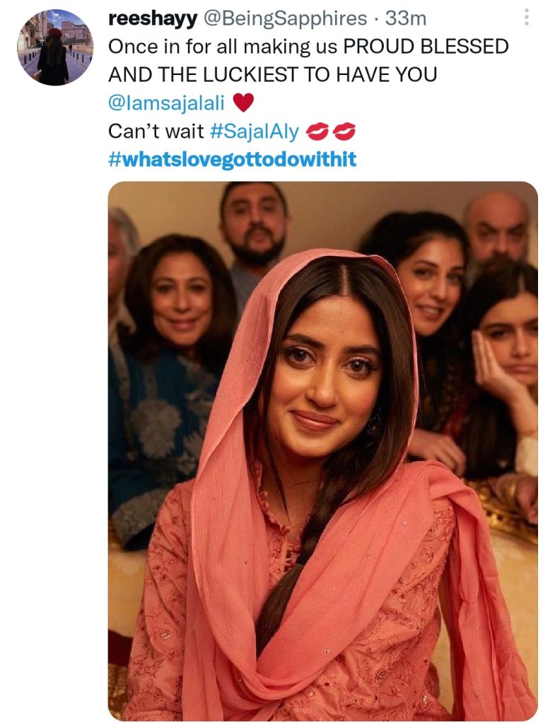 Sajal Aly International Film's First Look Amuses Fans