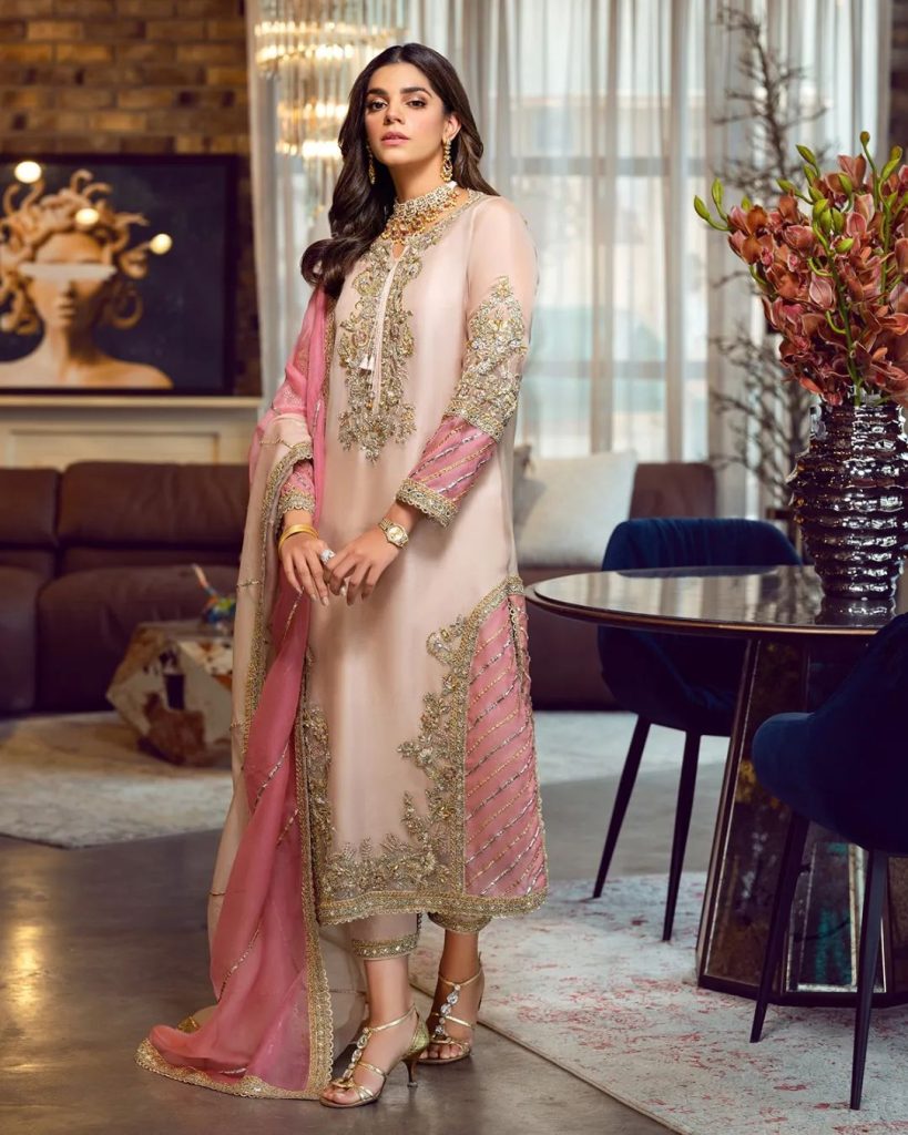 Sara Rohale Asghar's Latest Wedding Collection Featuring Sanam Saeed