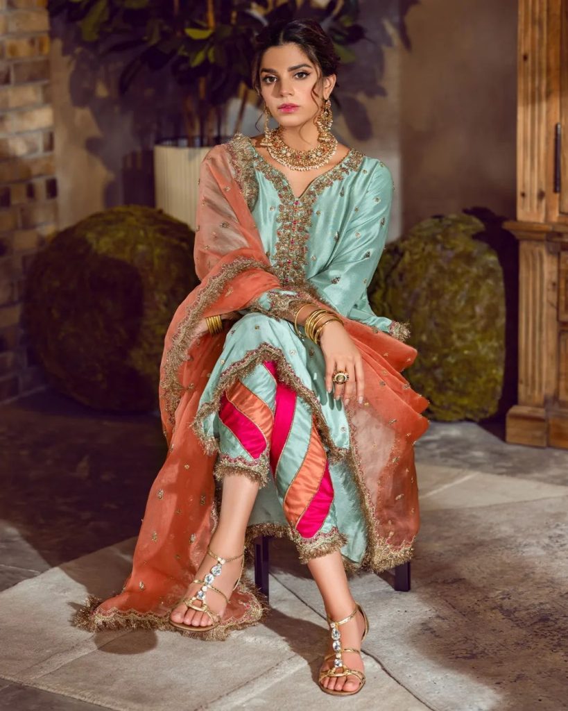 Sara Rohale Asghar's Latest Wedding Collection Featuring Sanam Saeed
