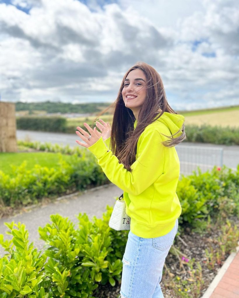 Maya Ali Vacations In UK With Her Brother