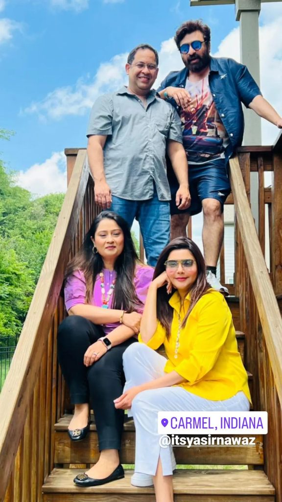 Nida Yasir And Family Enjoying Vacations In Chicago