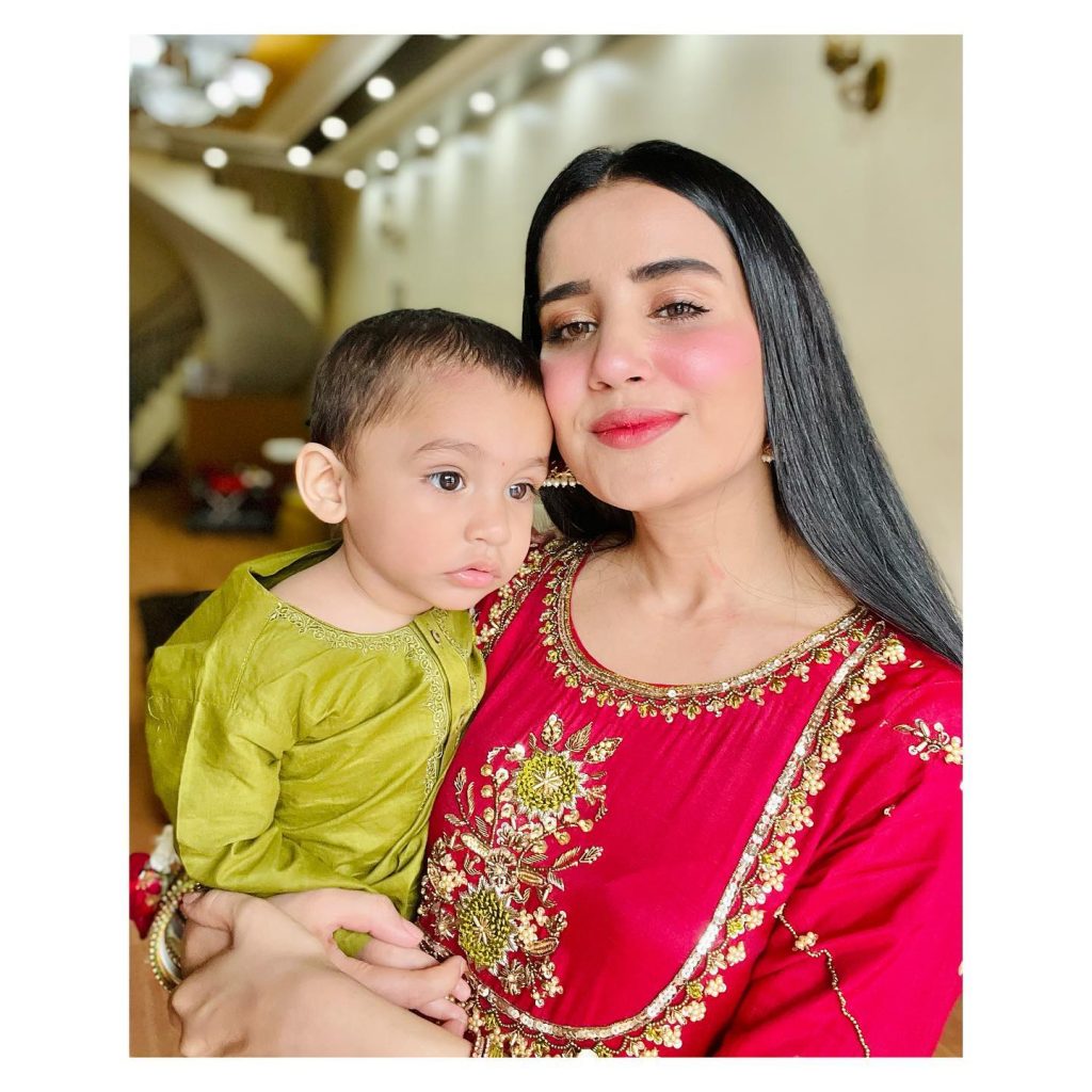 Adorable Eid pictures of Sania Shamshad and her son