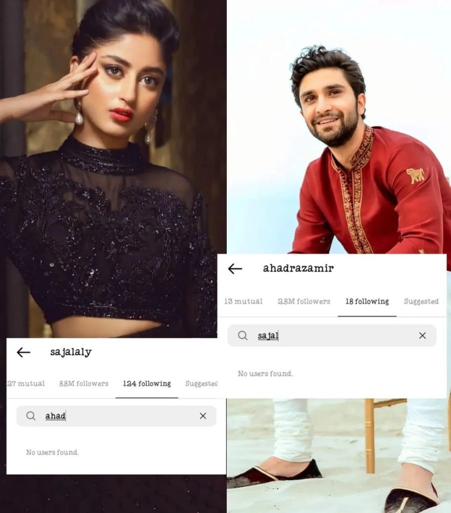 Ahad And Sajal Unfollow Each Other On Instagram