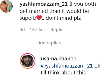 Usama Khan's Cryptic Statement on Dating and Showbiz Friends