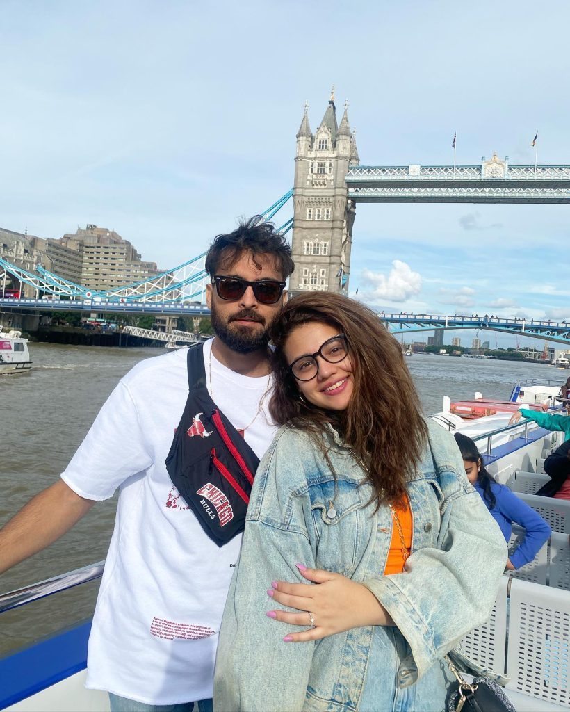 Zara Noor Abbas And Asad Siddiqui Holidaying In London