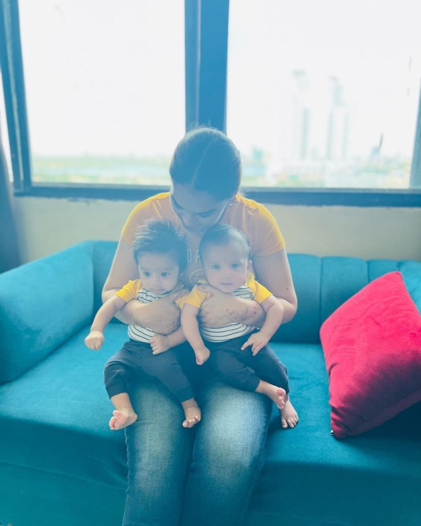 Zohreh Amir's Beautiful Clicks With Her Twin Boys