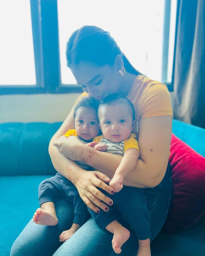 Zohreh Amir's Beautiful Clicks With Her Twin Boys