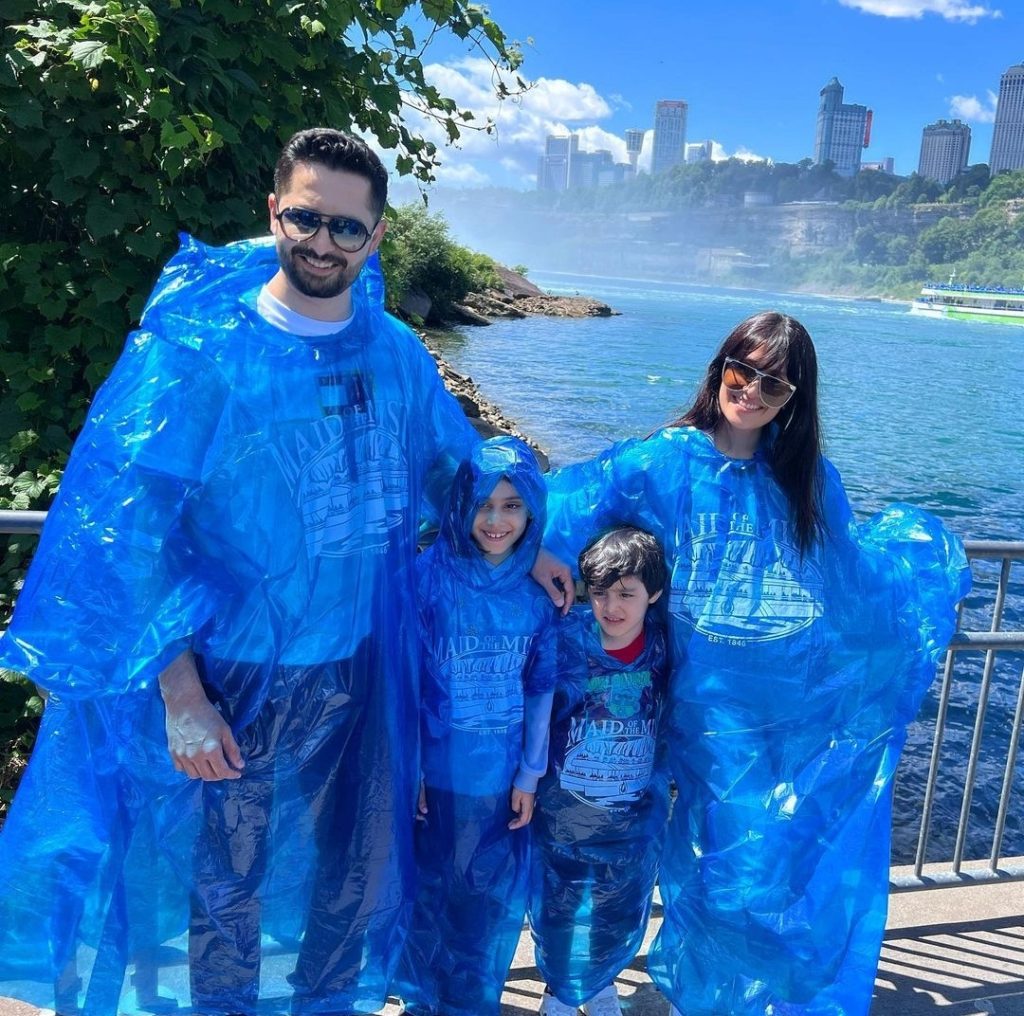 Ayeza & Danish Celebrate Wedding Anniversary at Niagara Falls, Canada