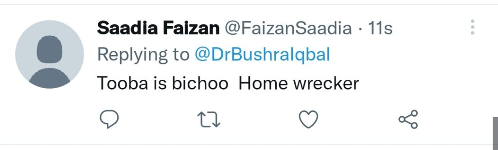 Bushra Iqbal Hints At the Real Bichoo Who Destroyed Her Happiness