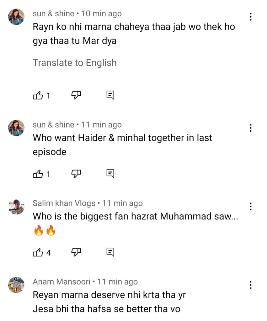 Dil E Veeran Last Episode Public Reaction