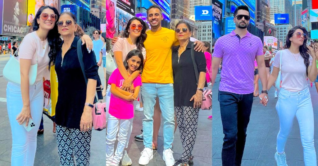 Ayeza Khan’s Mesmerizing Family Clicks From Time Square NYC