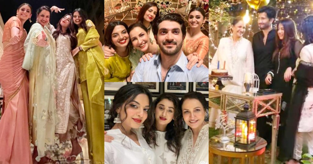 Celebrities Celebrate Last Day At The Shoot Of Drama Serial Habs ...