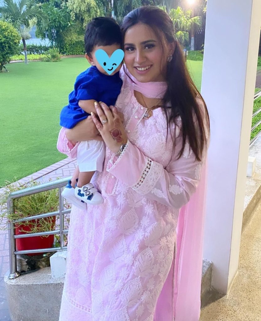 Madeha Naqvi Latest Adorable Clicks with Her Son