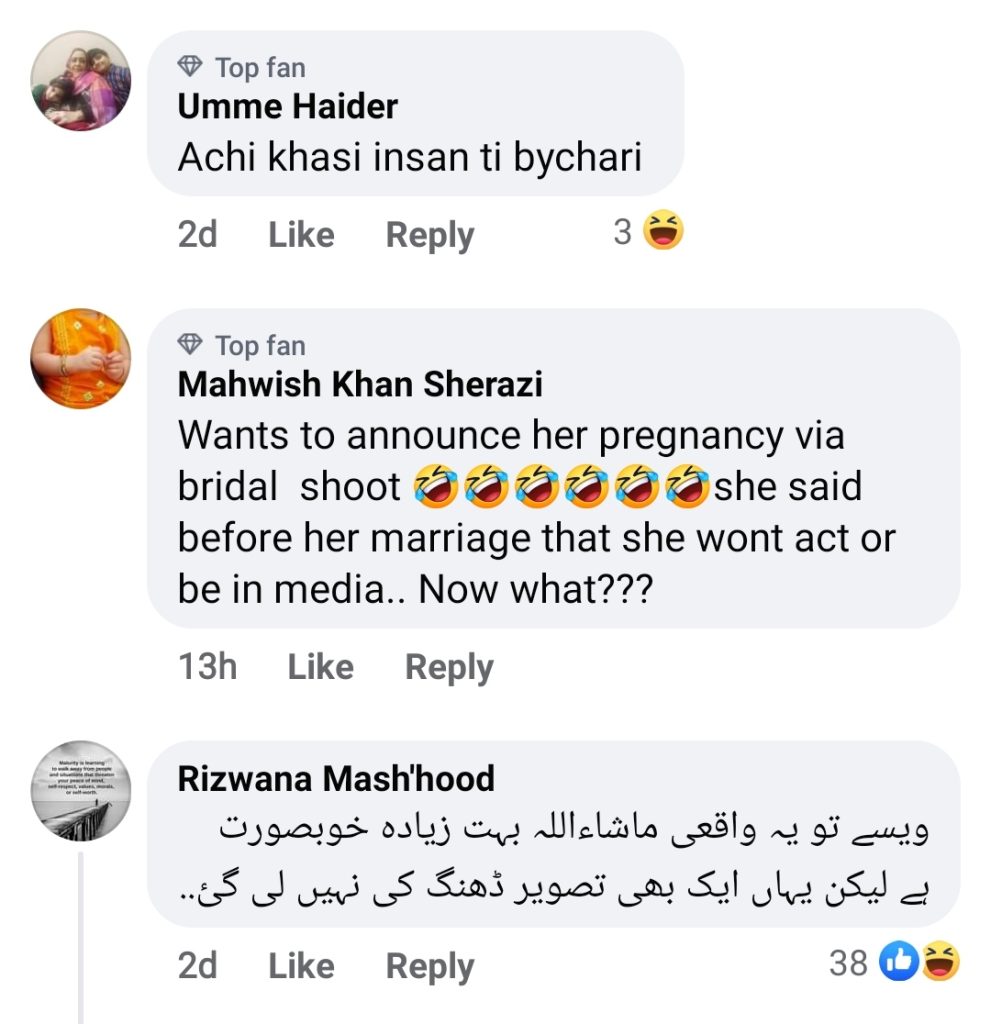 Fans Troll Naimal Khawar on Her Latest Bridal Look