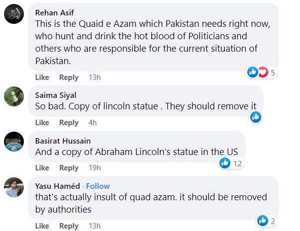 Public Wants Quaid-e-Azam’s Statue In Bahria Town Removed