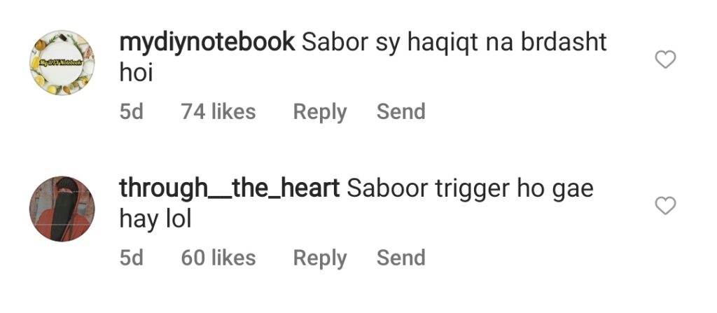 Fans Think Saboor Aly Got Triggered on Statement About Make Up