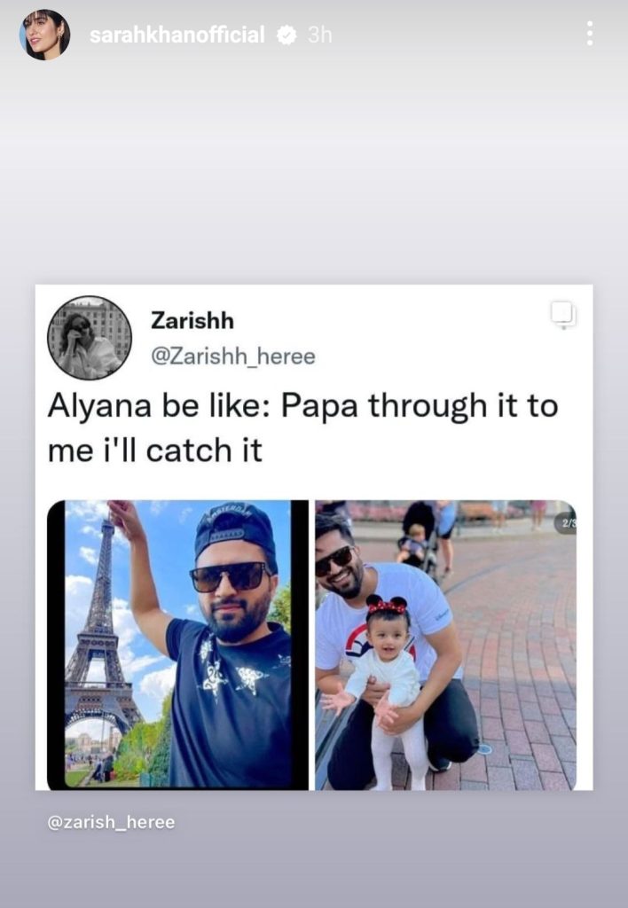 Sarah Khan Shares Memes & Posts About Daughter Alyana Falak