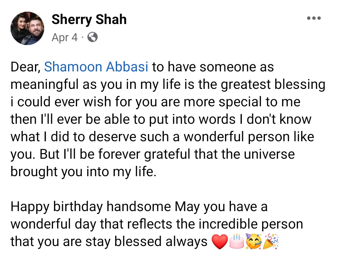 Are Sherry Shah & Shamoon Abbasi Married | Reviewit.pk