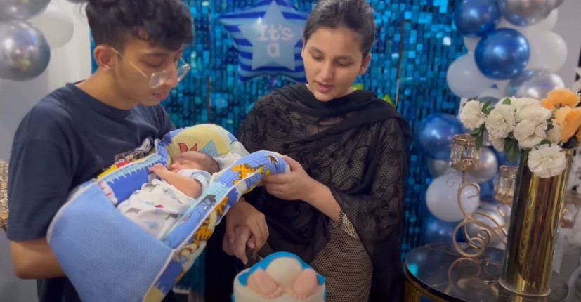 Teenage Couple Asad And Nimra Reveal Newborn Son's Face