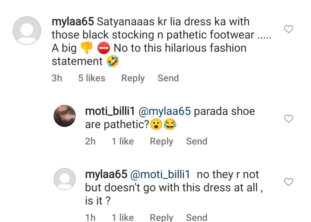 Fans Think Ayeza Wore Fake Prada Shoes