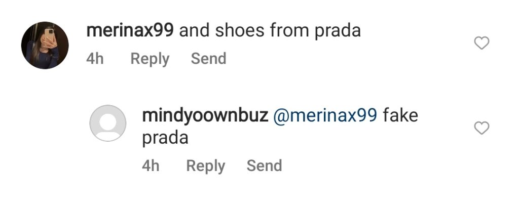 Fans Think Ayeza Wore Fake Prada Shoes