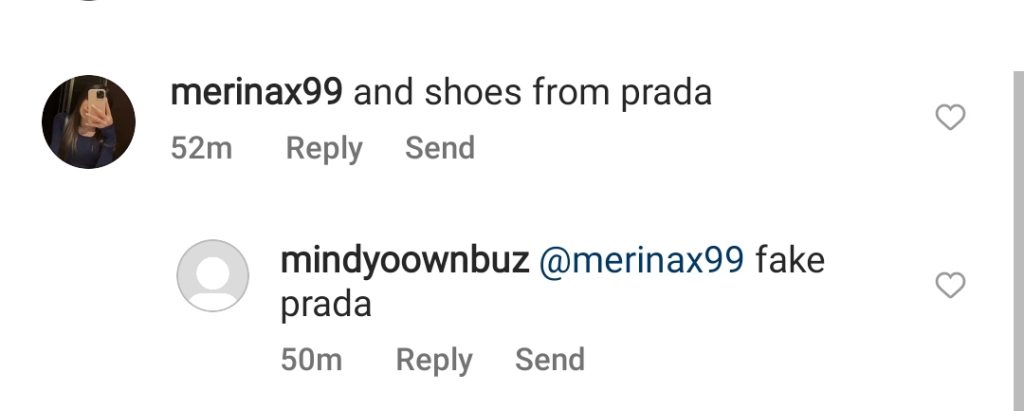 Fans Think Ayeza Wore Fake Prada Shoes