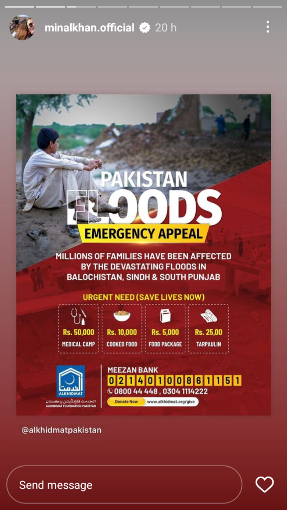 Celebrities Appeal For Donations As Devastating Floods Hit Pakistan