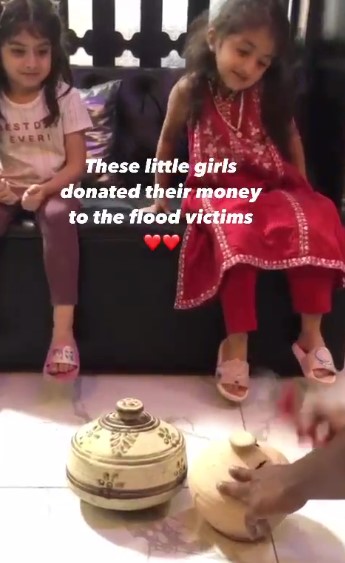 Hadiqa Kiani's Flood Charity Gets Donation From Little Angels