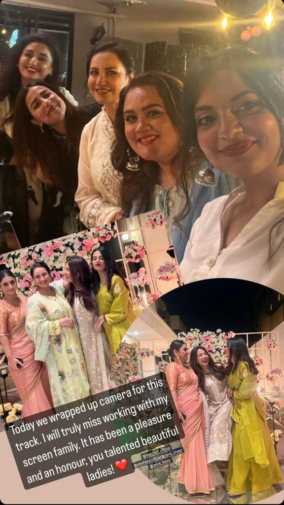 Celebrities Celebrate Last Day At The Shoot Of Drama Serial Habs