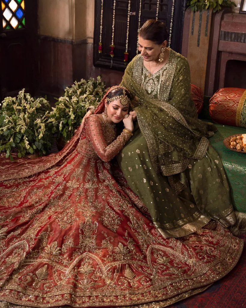 Faiza Saqlain's Latest Bridal Collection'22 Featuring Hania Aamir