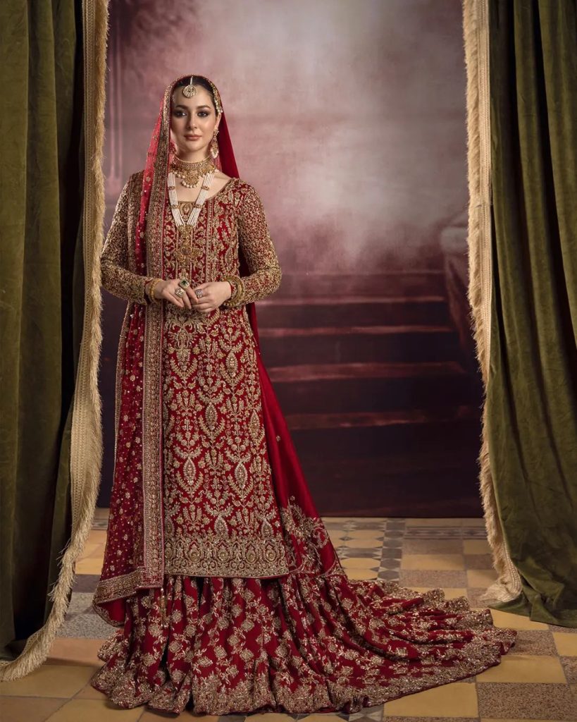 Faiza Saqlain's Latest Bridal Collection'22 Featuring Hania Aamir