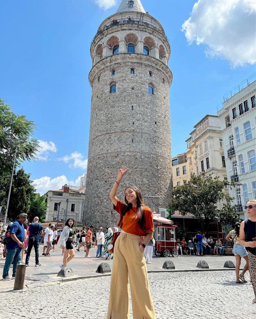 Laiba Khan’s Bewitching Clicks From Galata Tower Istanbul