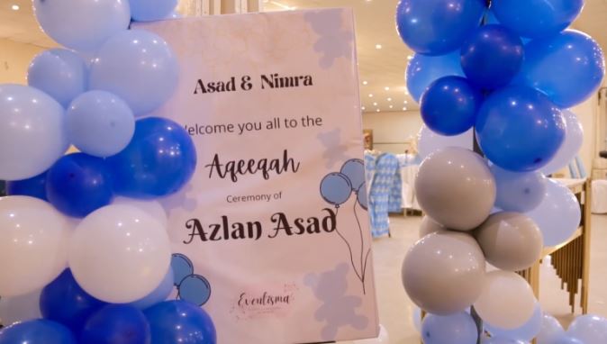 Viral Couple Asad And Nimra’s Son Azlan’s Aqeeqah Ceremony