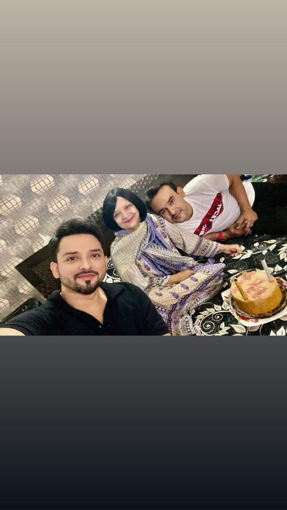 Actor Noman Habib's Intimate Birthday Celebration With Family