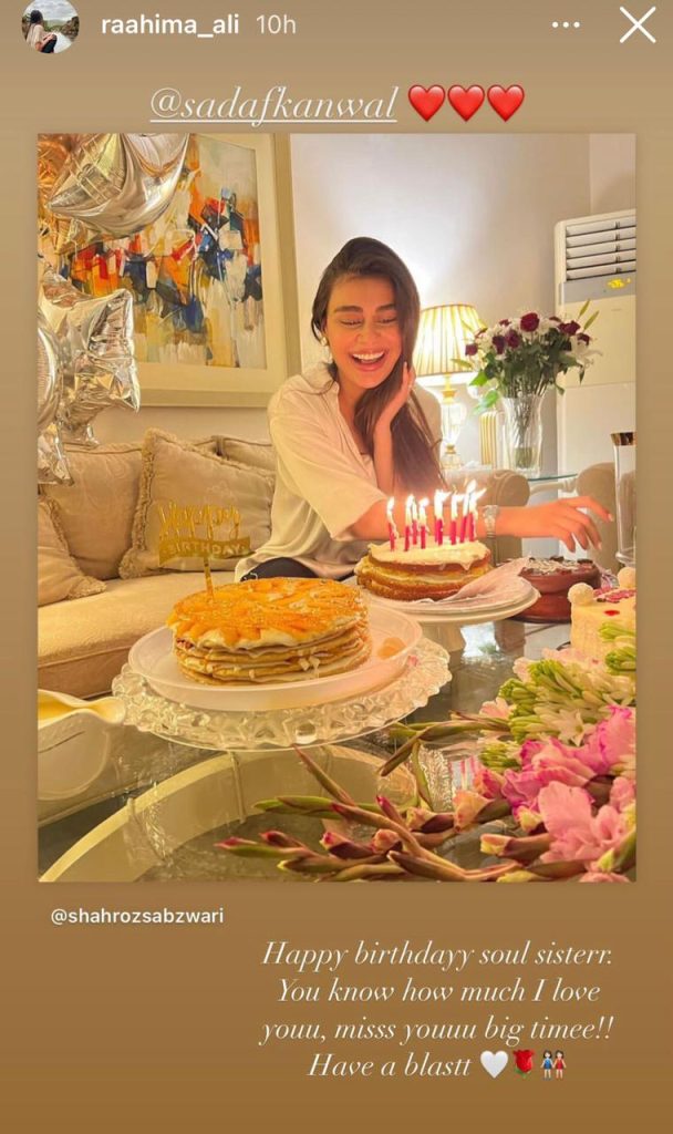 Sadaf Kanwal’s Intimate Birthday Celebration