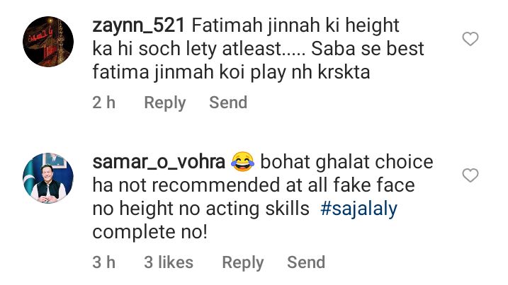 Netizens Think Sajal Aly's Looks Do Not Match Fatima Jinnah
